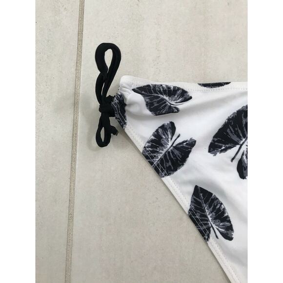 Rose Gal Plus Multicolor Floral String Bikini Bottom Swimwear - Picture 8 of 9